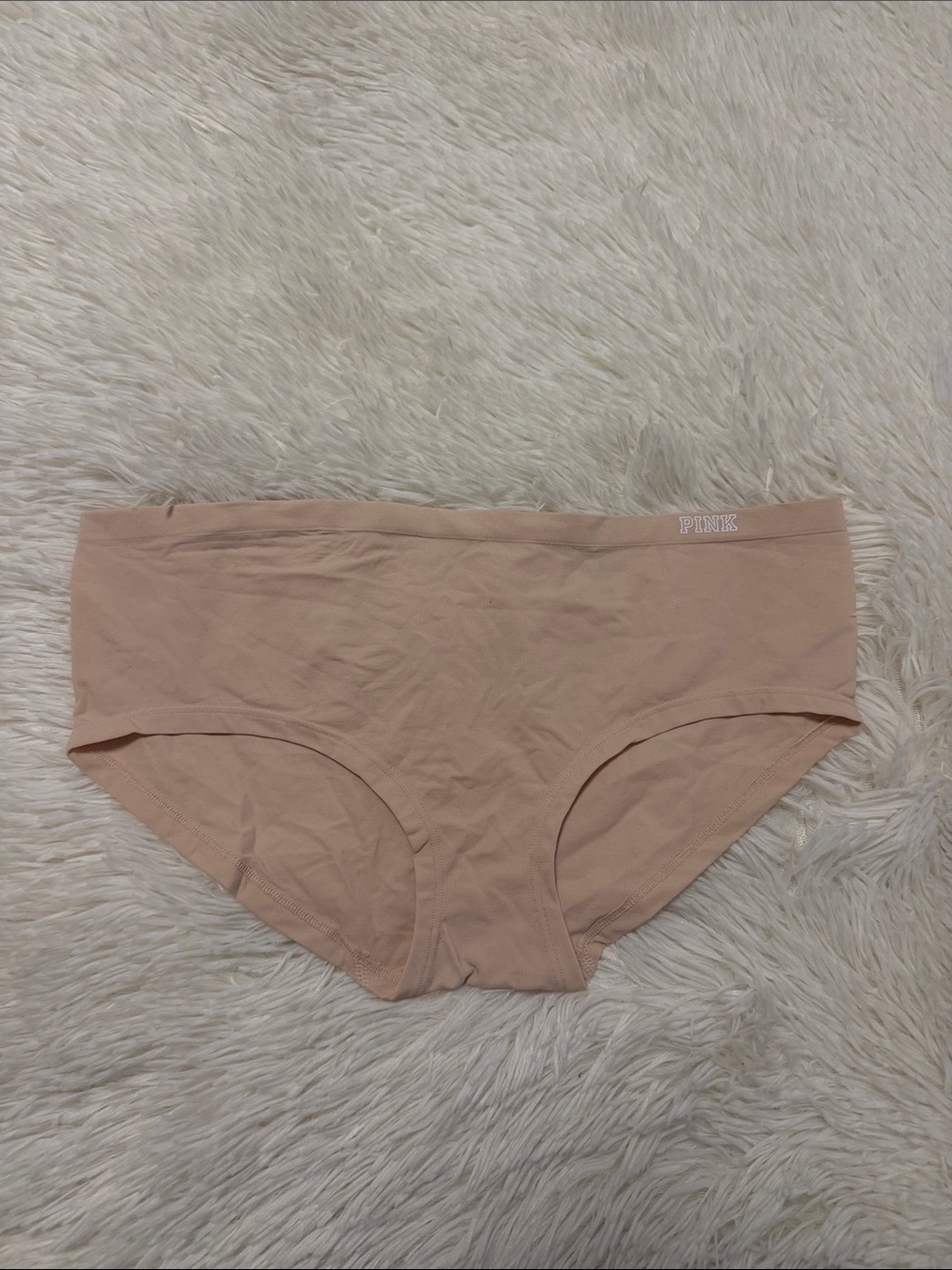 PINK Victoria's Secret Seamless Hipster Panty in Light Nude
